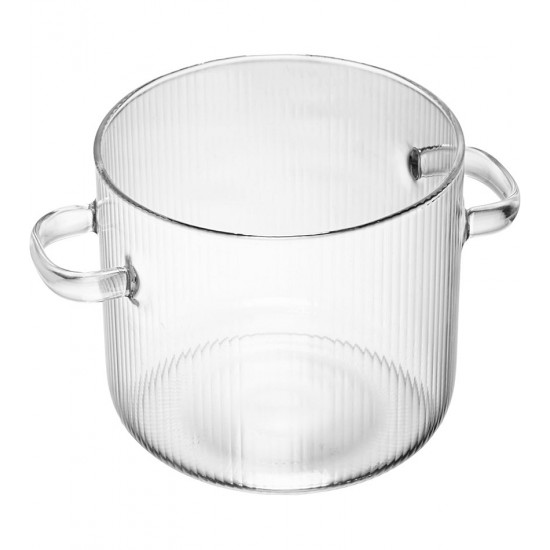 Caçarola Leire 2,5 Litros 16cm Vidro Borossilicato com Tampa